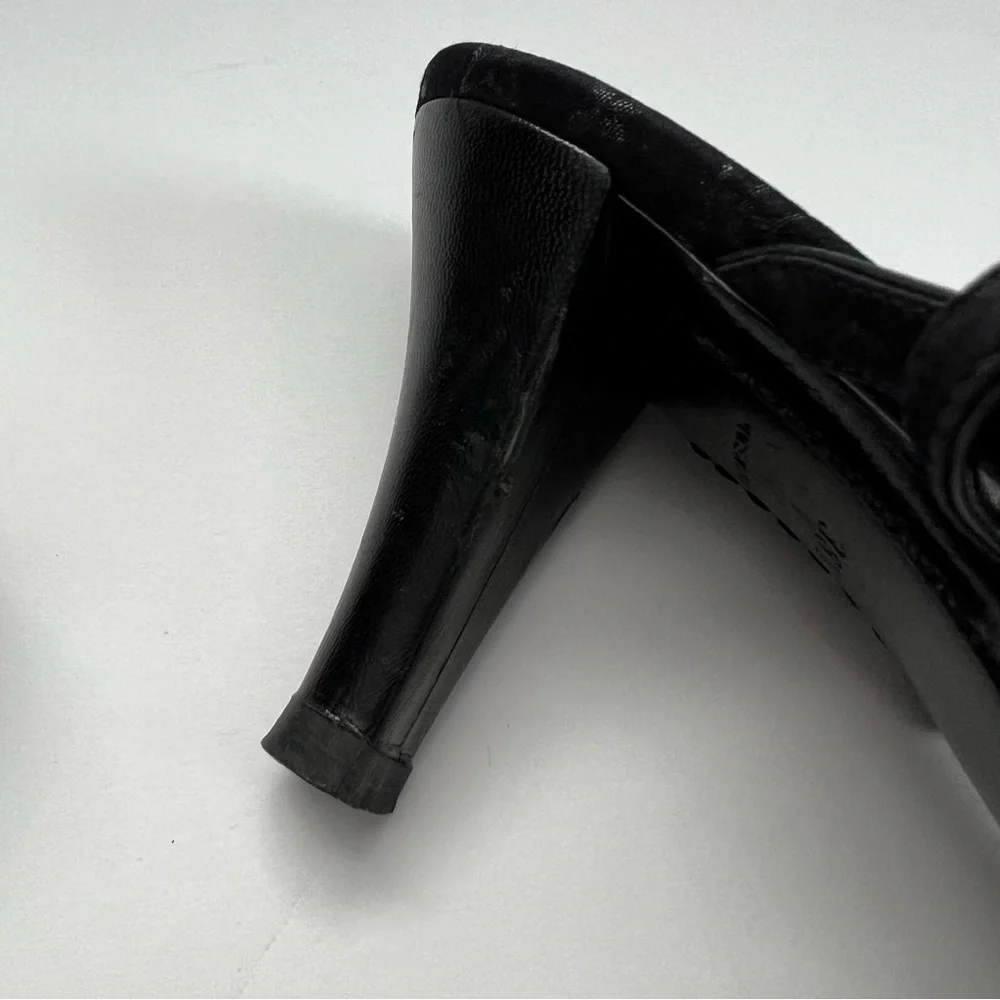Louis Vitton LV Monogram Double Strap Heels - Picture 6 of 10